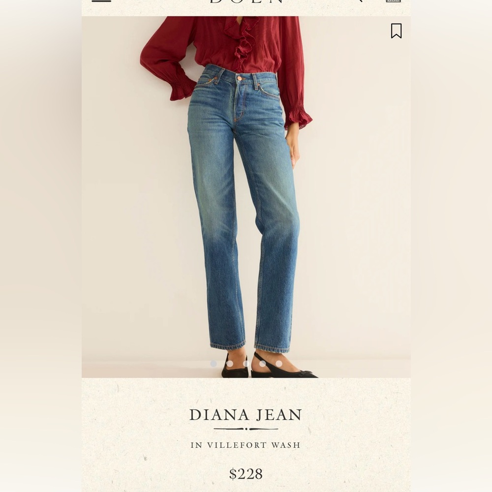 Doen High Rise Jeans in Blue